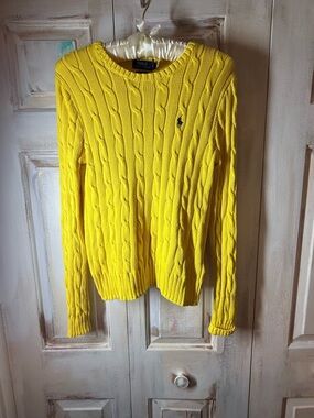 Polo by Ralph Lauren Cable Knit Sweater - Yellow